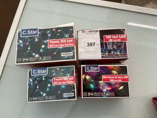 C.Star. Schutzart IP44. Innen- / Außenbereich, Weihnachts-LED-Beleuchtung. (6-fach)