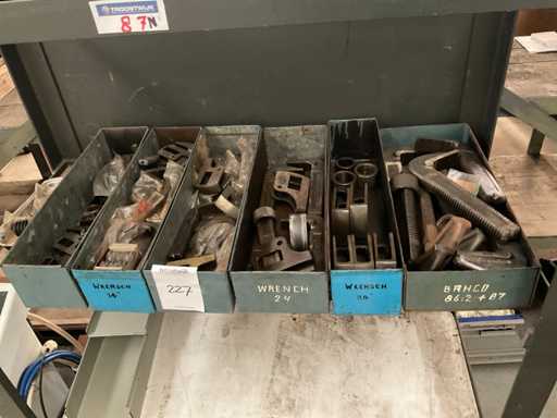 Piezas diversas para llaves de tubo