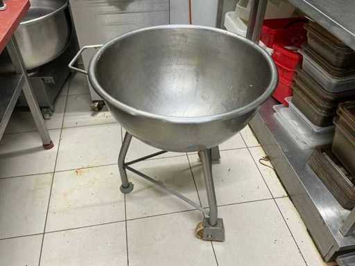 Ciotola mobile in acciaio inox per miscelare