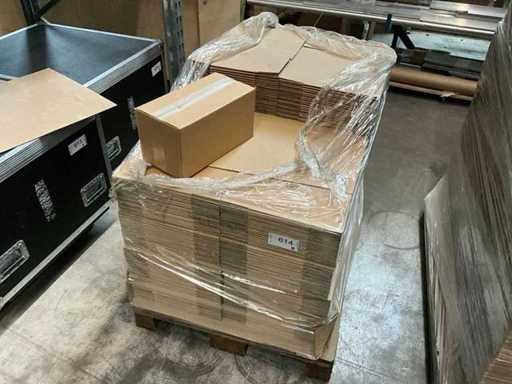 Cartone pieghevole – carta ondulata marrone – 450 pezzi – 350 x 180 x 180 mm