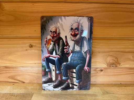 metaal reclame wandbord