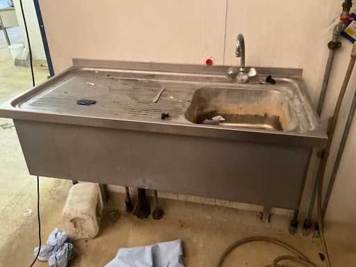 Évier en acier inoxydable et Diversey 1000