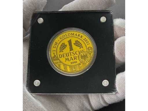 Rare German Mark Gold Coin 1/200 Oz 999 Gold Premium Minting