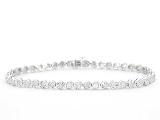 Brățară din aur alb montată integral cu diamante