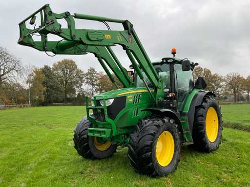 2013 John Deere 6150R Autopower Vierwielaangedreven landbouwtractor met voorlader