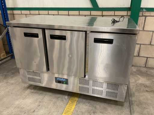 Polar G622-E 3-door refrigerated workbench