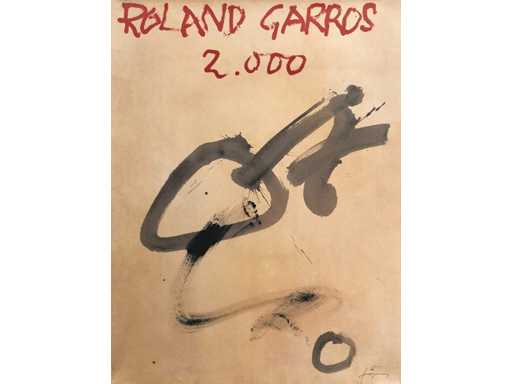 Kleur offset Litho Antoni Tapirs ‘Roland Garros 2000’