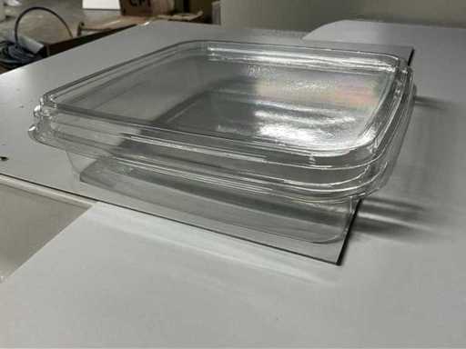 Recipiente din plastic cu capace