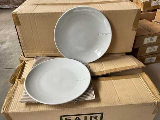 Ceramiczna płytka Fair Trade ?26 cm biała (44x)