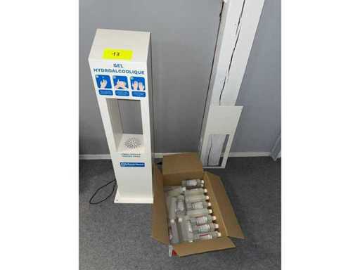 Automatische hydroalcoholische geldispenser + 1 doos nieuwe gel