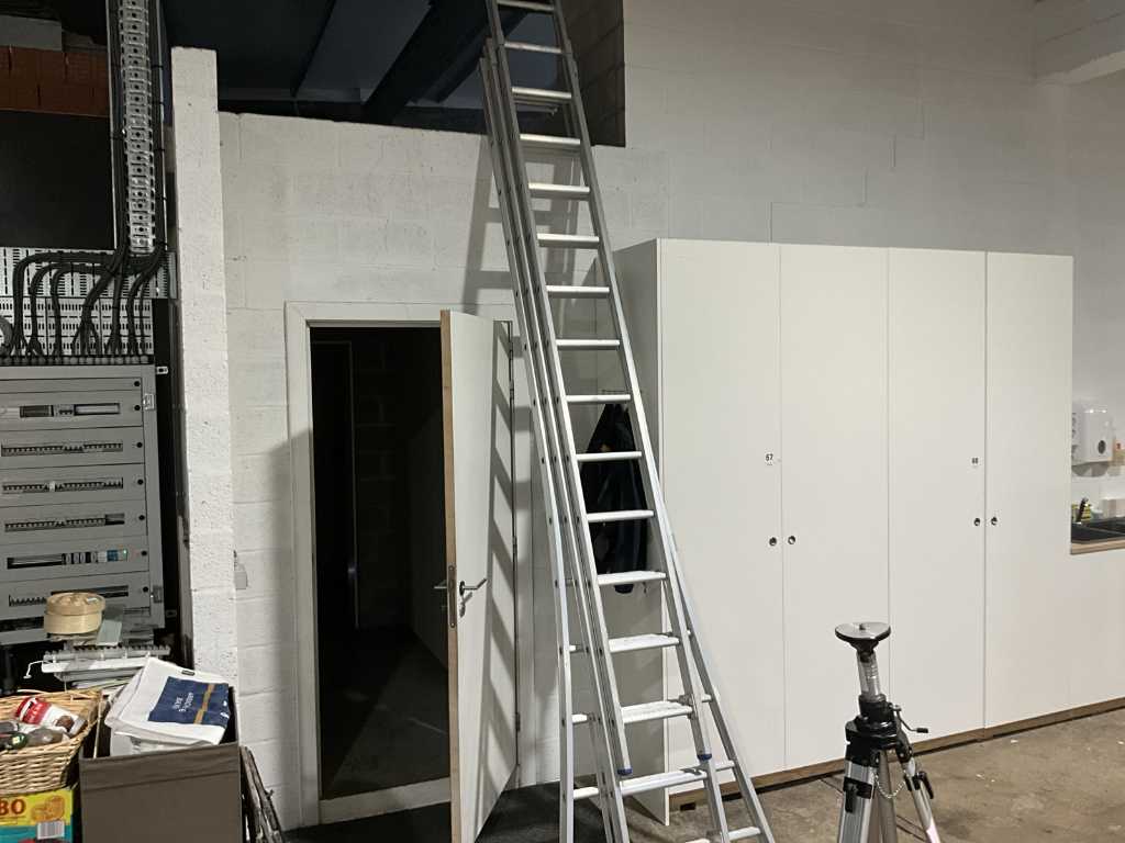 ALU sliding ladder SOLID D3x14