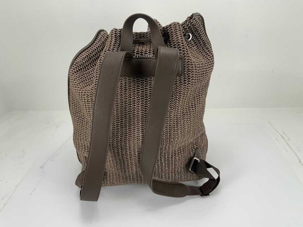 Brunello Cucinelli Interwoven Straw Backpack in Brown Raffia ref.953909 -  Joli Closet