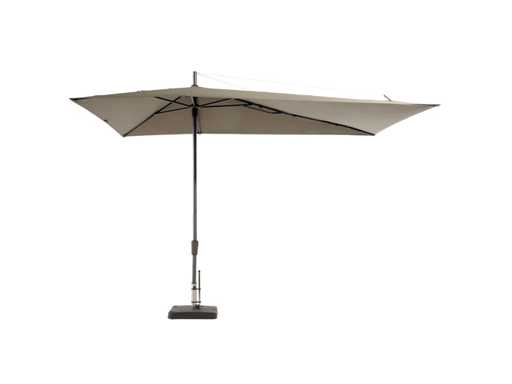 Madison – Asymmetrisch seitlich – Sonnenschirm (360x220 cm) einschließlich Basis (55 kg) und Schutzabdeckung
