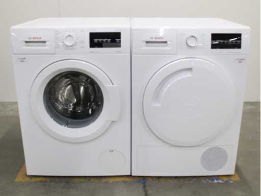 Seria Bosch|6 Mașină de spălat VarioPerfect EcoSilence Drive & Seria Bosch|6 Uscător cu condensator autocurățant