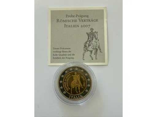 2 Euro-Pattern Muntverdragen van Rome 2007 Denemarken