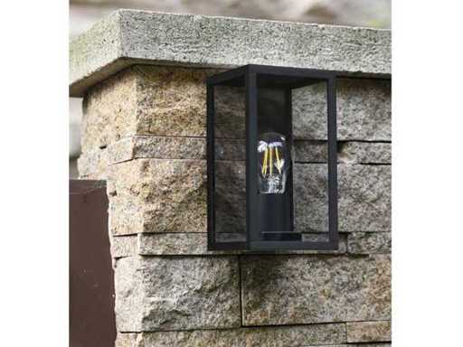 4 lampes murales extérieures Venezia noires