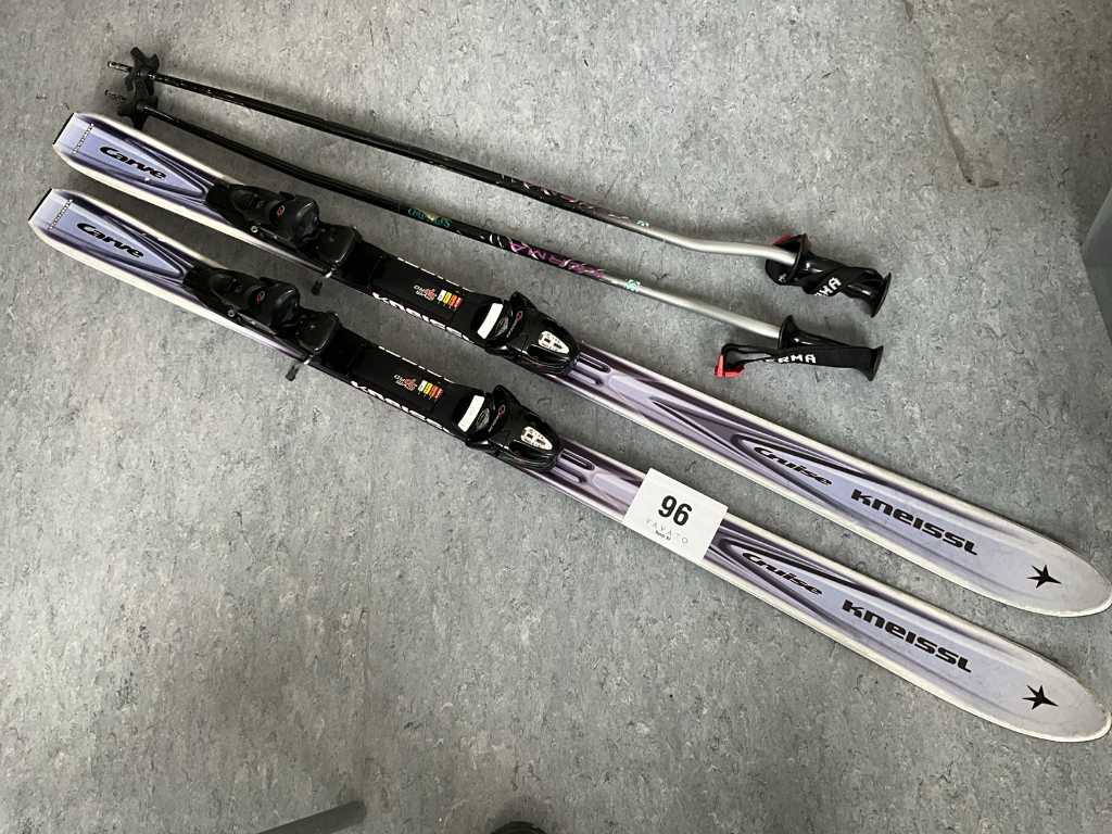 1 pair of skis KNEISSL Carve Cruise, length approx. 150cm