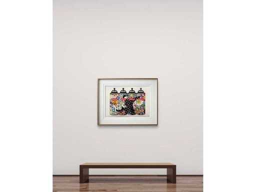 DEATH NYC : Banksy Flowers Thrower & Murakami Sprays