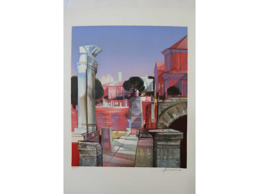 Camille Hilaire 'Rome' (Hand Signed, 64 x 50 cm)