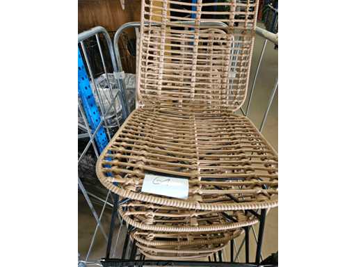 6 x Terrace chair rattan