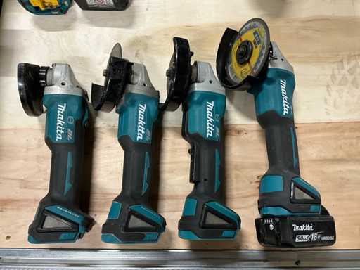 Makita DGA 504/506/508 Haakse slijpmachine (4x)