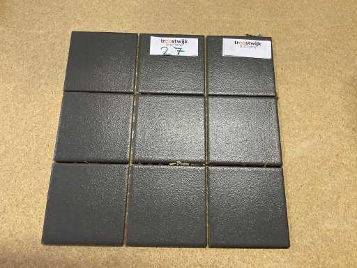 Vitra Antracite 10x10 cm Mosaico 50 m²