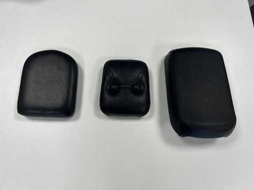 Set of 3 different small motorcycle saddles