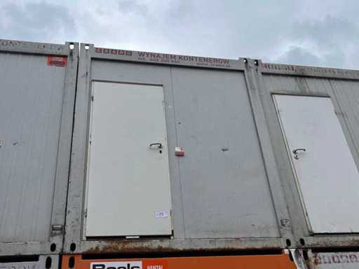 CRAMO Sanitärbehälter mit Toilette und Waschbecken