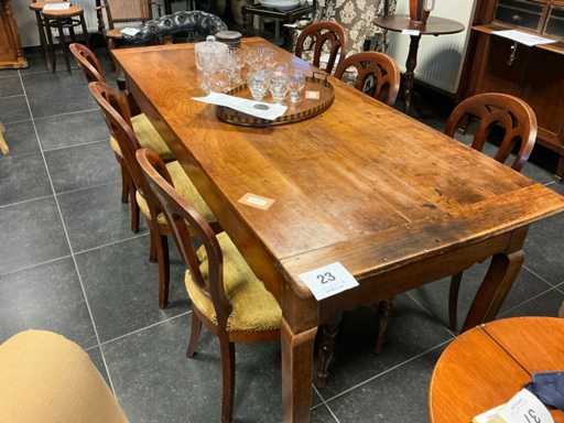 Elegante franse mahonietafel