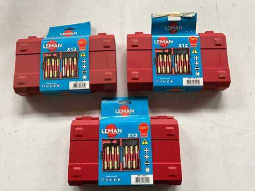 Leman Schroevendraaier set 12-delig (3x)