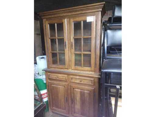 Holzwandschrank, zweiteilig 2,2 m hoch