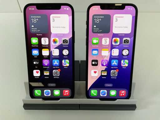 Apple iPhone 12 - 128 GB / 64 GB - Black (2x)