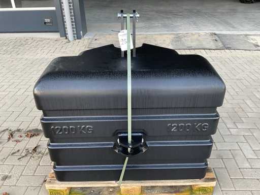 Front weight, "1200kg"
