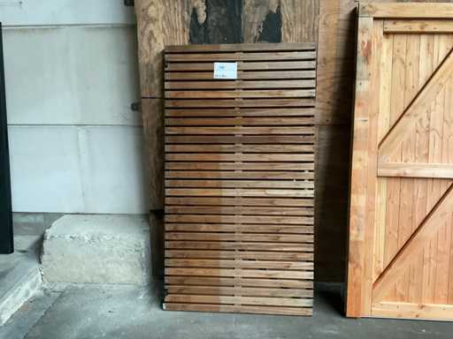 Poart? de gr?din? din lemn de esen?? tare 180x100 cm