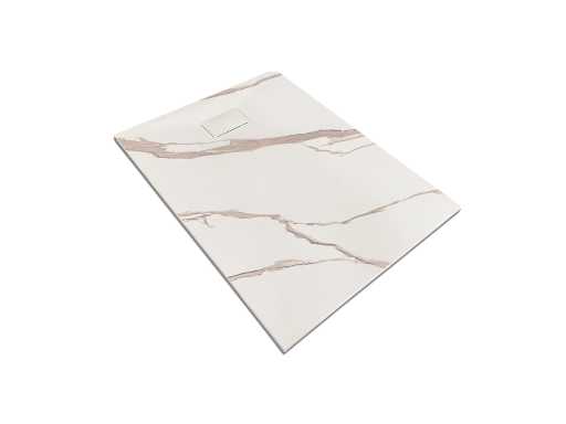 Mawialux douchebak 120x90cm wit marmer