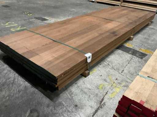 Thermo Oak eiken verlijmde panelen 20x1000 mm (8x)