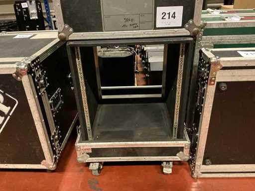 Flight case 19" 12U Stolp con portapacchi interni