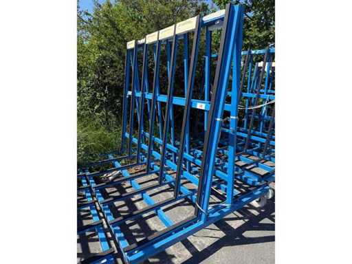 Glazen Transporttrolley - Glas Transport Trolley Raamframe Castors Glas Transport Transport Trolley Transport Trolley Trolley