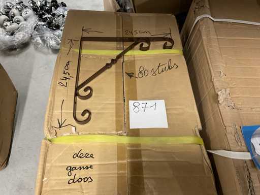 80 rustikale Regalstützen oder Blumentopfaufhänger