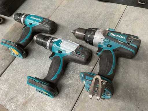 Makita BHP453 / DHP458 Drill (3x)