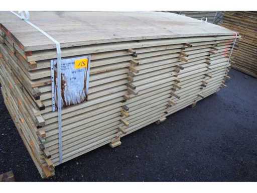 1,23 m³ Eiken planken 22mm