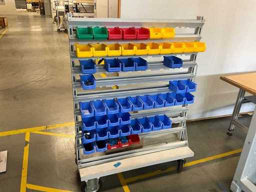 Trolleys with storage display boxes