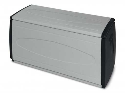TERRY 1001892 - Coffre multi-usage en plastique 1 module 308 litres. 120x54x57 cm Gris/Noir