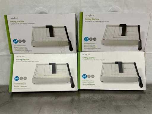 Nedis - Macchina da taglio carta PACU110A4 210 x 297 mm (4x)