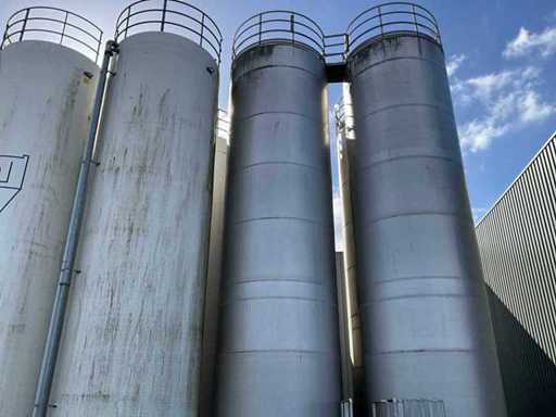 1988 Zeppelin 110 m3 Vertical Aluminum Storage Silo