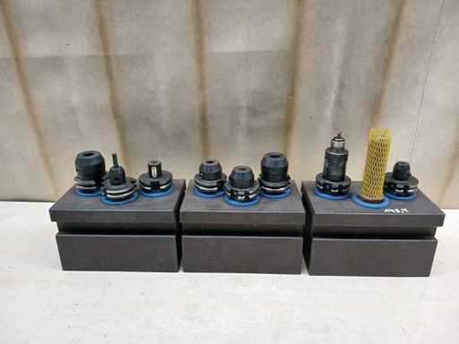 Hahn & Kolb - Ensemble d’outillage SK40 - Ensemble de porte-outils SK40 avec boîtiers de rangement
