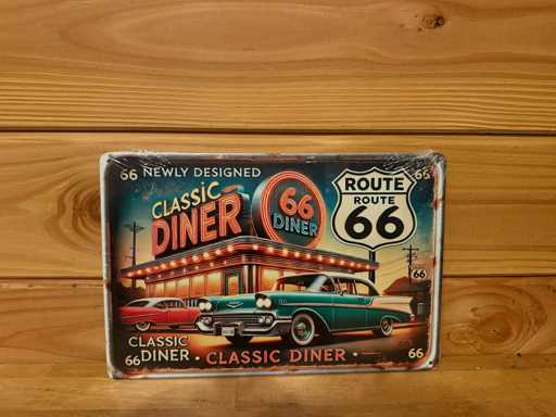 Metalen reclamebord 30x20cm