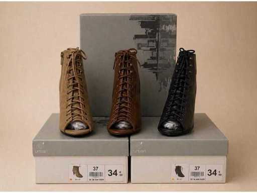 Pack de 3 pares de zapatos nuevos en caja – Talla 37 – Calidad Premium