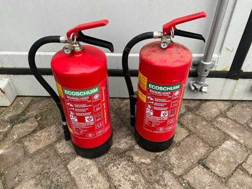 NEN - 6 Liter foam pfoam - Ecofoam - Fire extinguisher (2x)