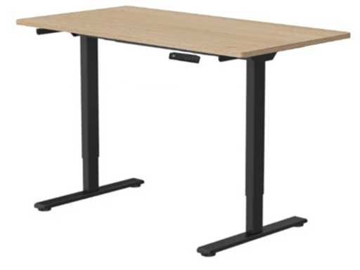 Bureau assis debout basique de double moteurs